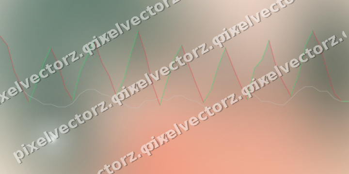 Soft pastel chart background in dark green and orange