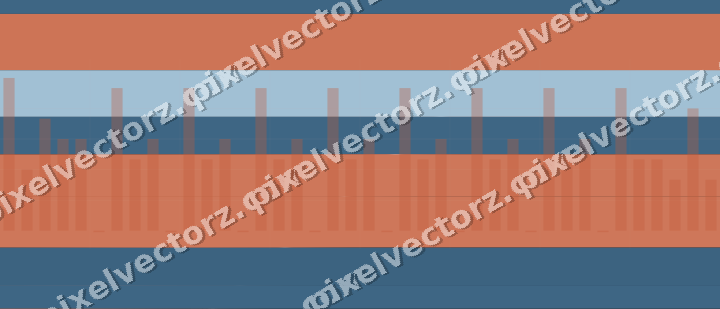 Glowing neon chart background in orange and cyan