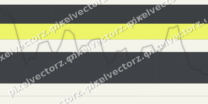 Glowing neon chart background in blue and yellow