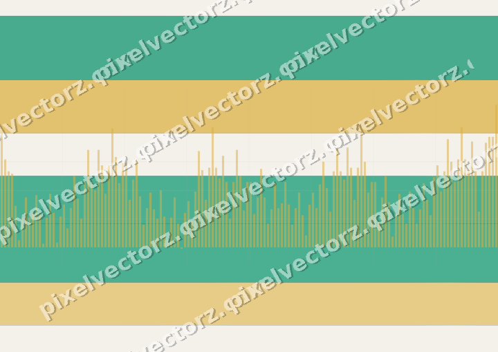 Glowing neon chart background in amber and green