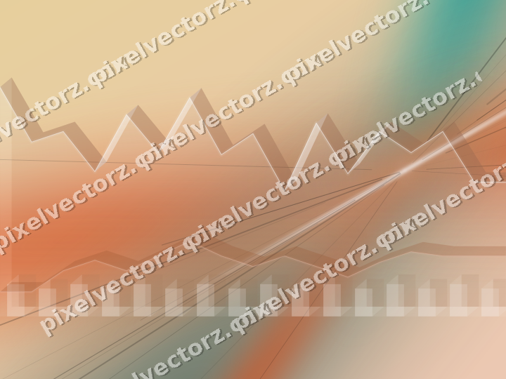 Soft pastel chart background in orange and teal
