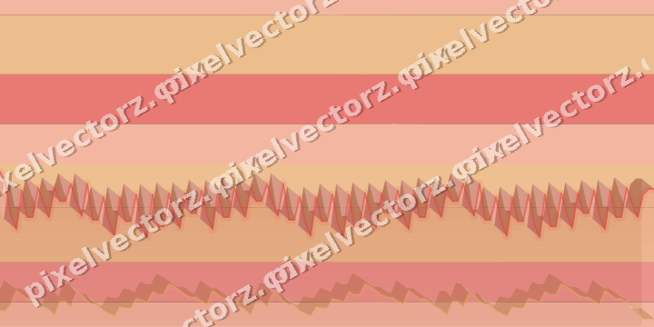 Glowing neon chart background in red and orange