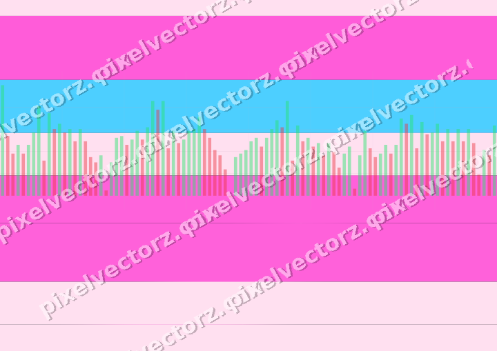 Glowing neon chart background in magenta and purple