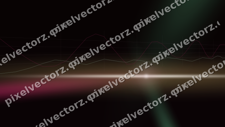 Glowing neon chart background in pink and green