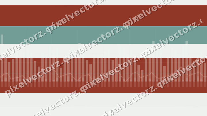 Soft pastel chart background in red and orange