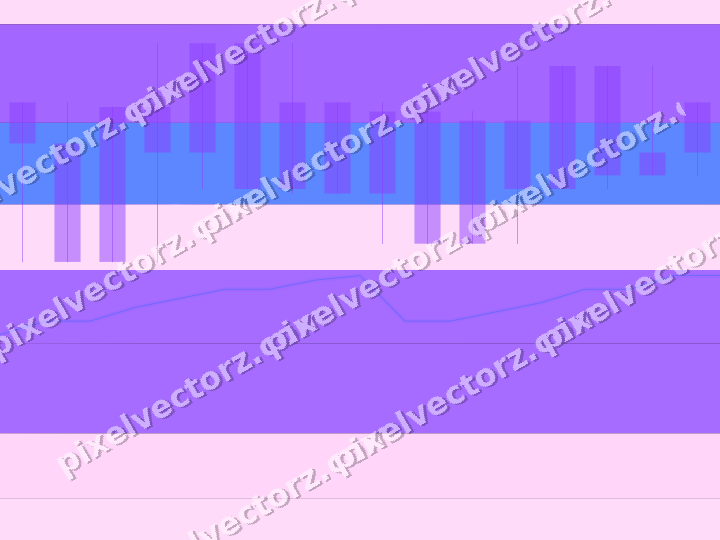 Glowing neon chart background in purple and blue