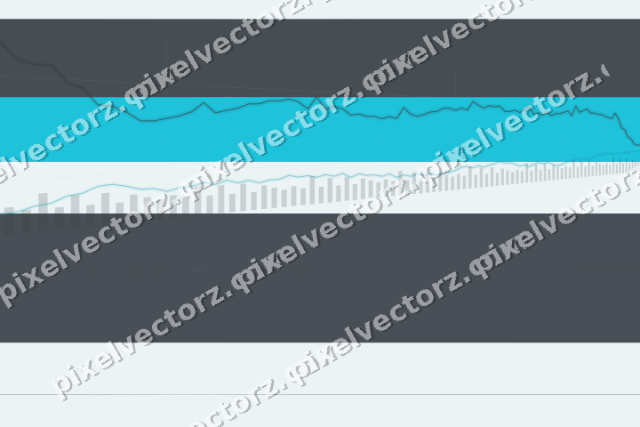 Glowing neon chart background in teal and pale cyan