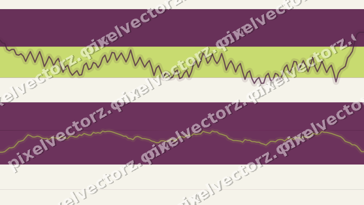 Glowing neon chart background in magenta and lime