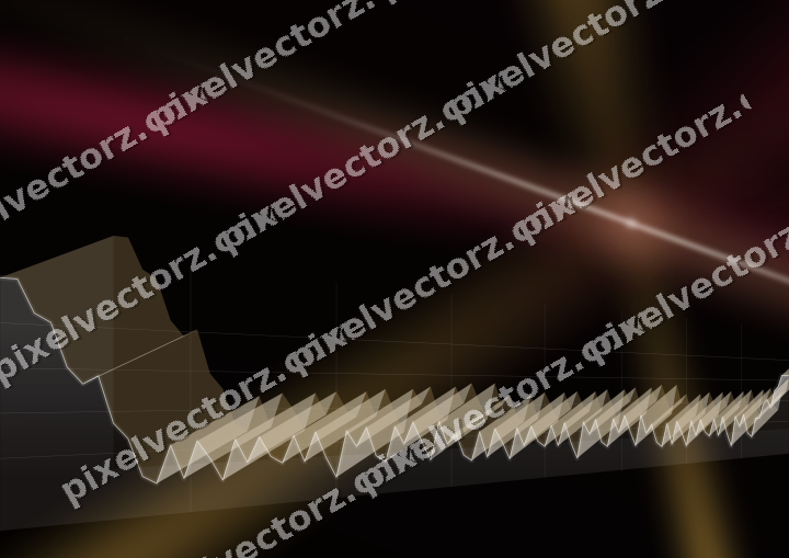 Glowing neon chart background in pink and amber