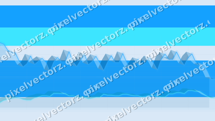Soft pastel chart background in cyan and blue