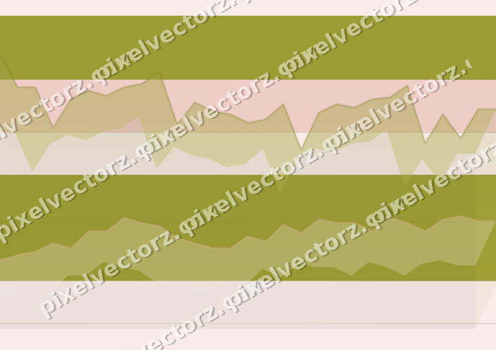 Glowing neon chart background in yellow and red