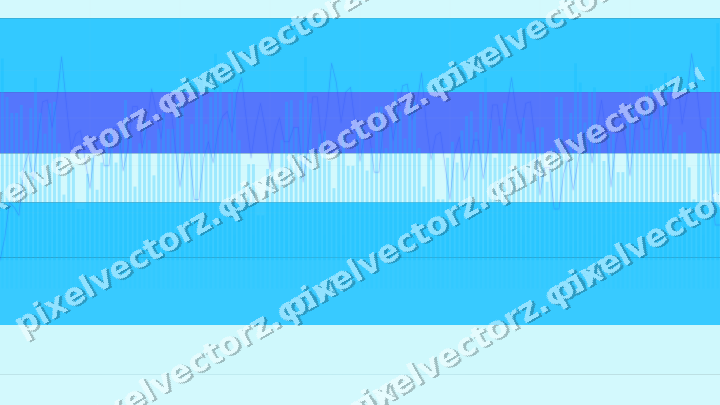 Glowing neon chart background in cyan and teal