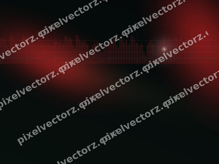 Glowing neon chart background in red and green