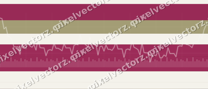 Glowing neon chart background in pink and yellow