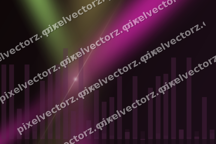 Glowing neon chart background in magenta and lime