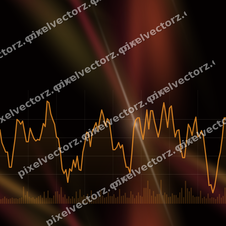 Nahtloser Neon Diagramm Hintergrund in Orange und Bernstein