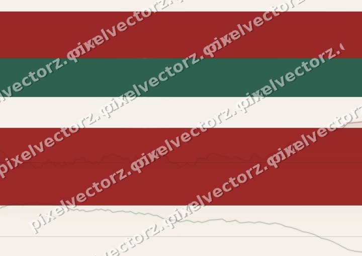 Glowing neon chart background in dark red and dark green