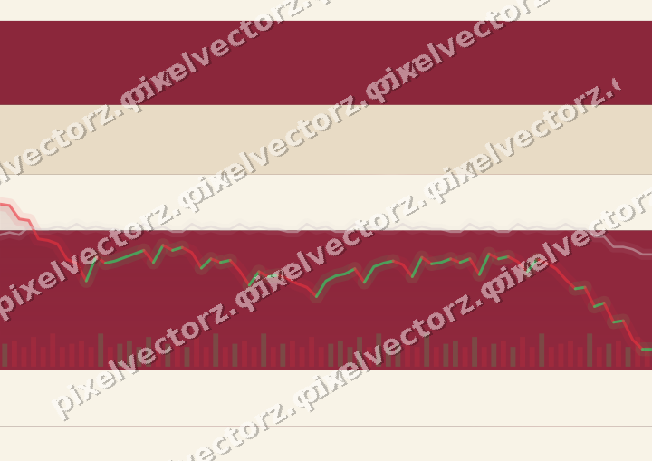 Glowing neon chart background in pink and red