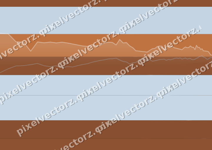 Glowing neon chart background in blue and orange