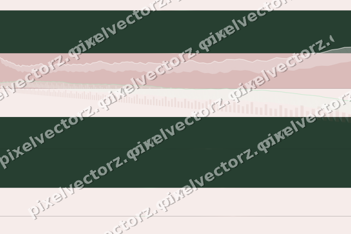 Glowing neon chart background in green and red