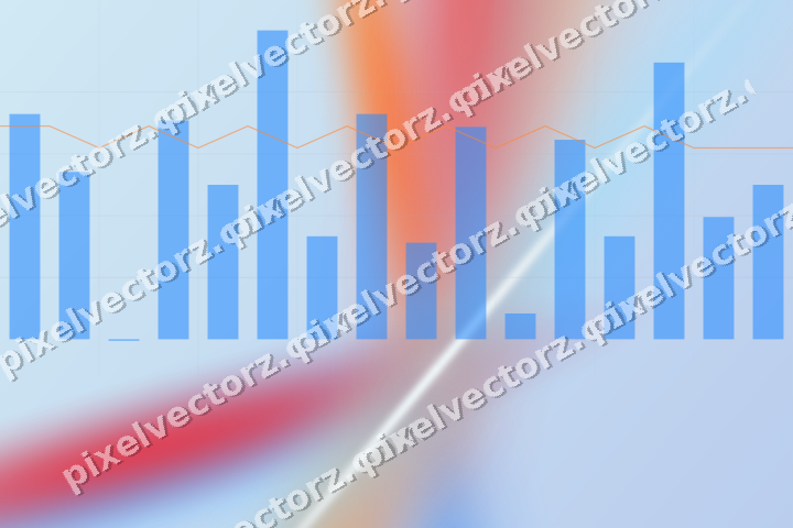 Soft pastel chart background in blue and red