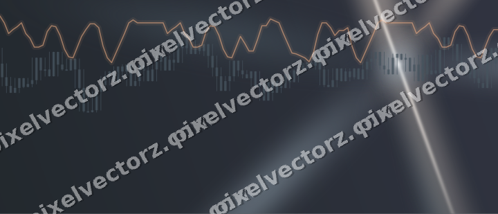 Leuchtender Neon Diagramm Hintergrund in Blau und Orange