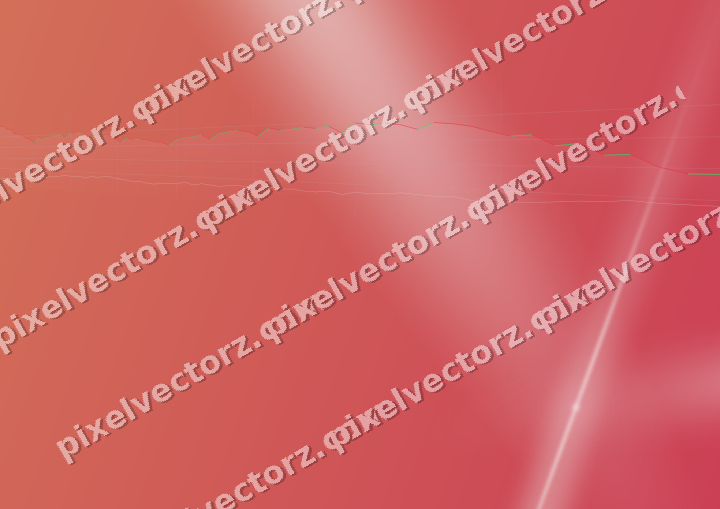 Glowing neon chart background in pale pink and pale red