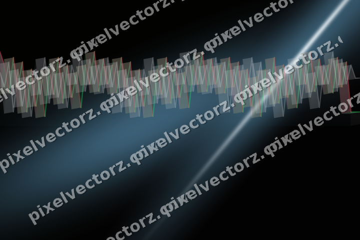 Glowing neon chart background in cyan and red