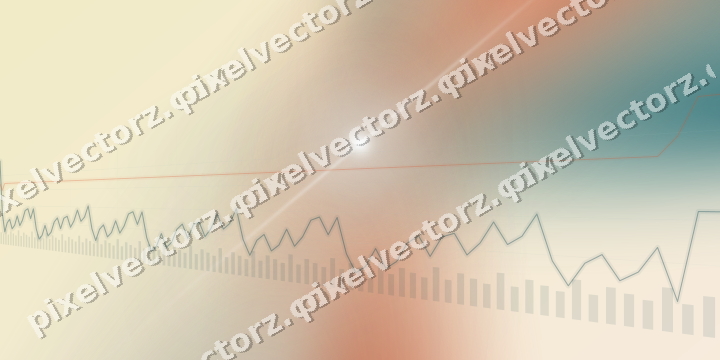 Soft pastel chart background in dark teal and orange