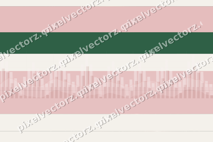 Glowing neon chart background in red and green
