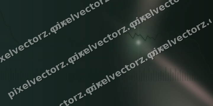 Glowing neon chart background in dark green and red