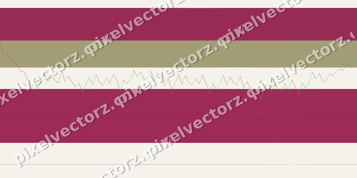 Glowing neon chart background in dark pink and yellow