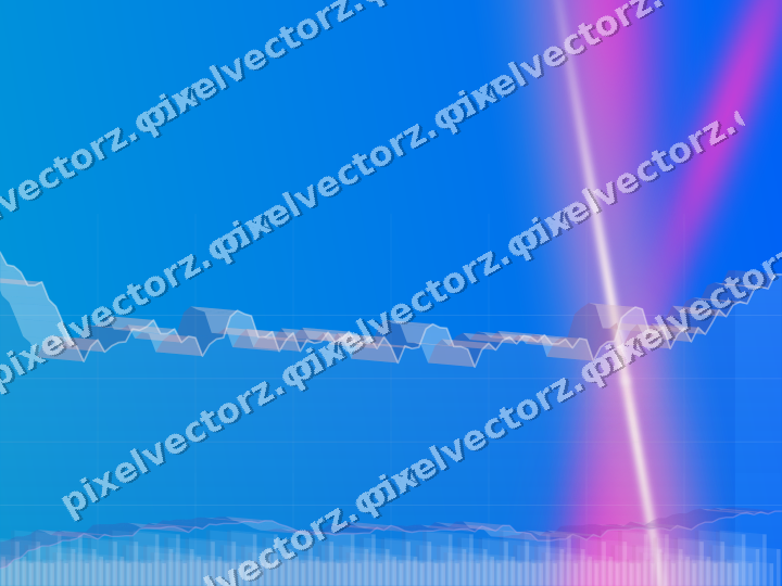 Glowing neon chart background in magenta and purple