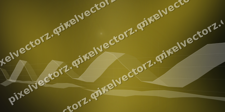 Glowing neon chart background in amber and yellow