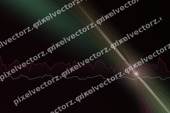 Glowing neon chart background in pink and green