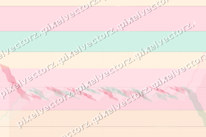 Glowing neon chart background in pink and amber