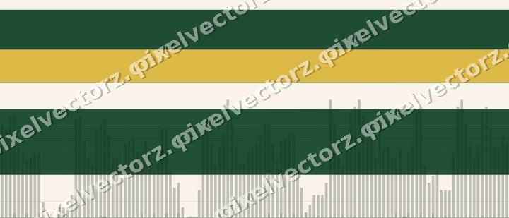 Glowing neon chart background in green and amber
