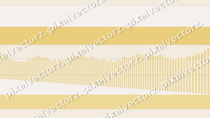 Glowing neon chart background in amber and orange