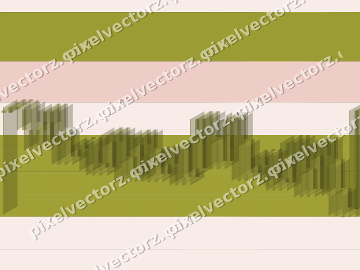 Glowing neon chart background in yellow and red