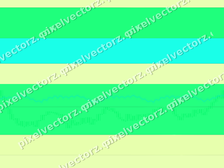 Glowing neon chart background in green and lime