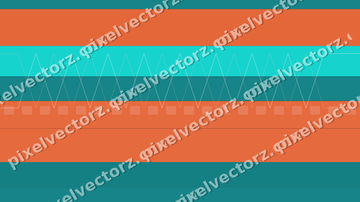 Glowing neon chart background in orange and teal