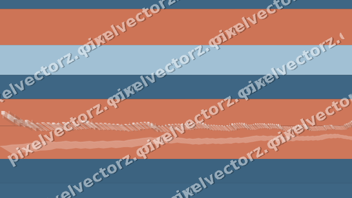Glowing neon chart background in orange and cyan