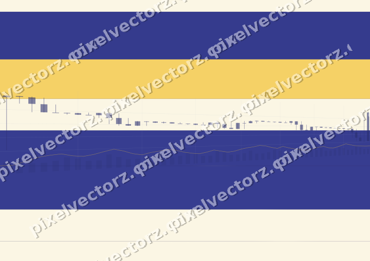 Glowing neon chart background in dark blue and amber