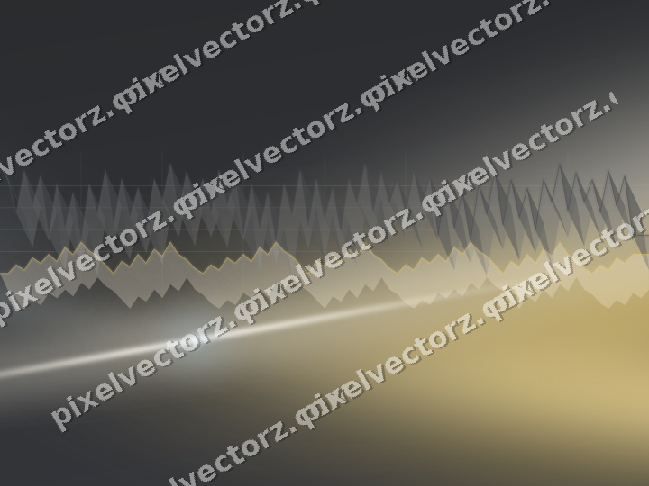Glowing neon chart background in amber and grey