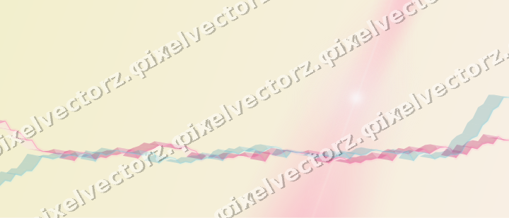 Soft pastel chart background in pink and cyan