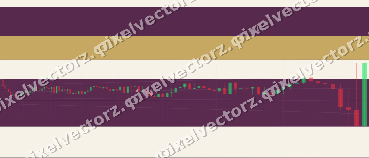 Glowing neon chart background in magenta and amber