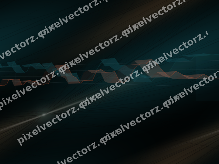 Nahtloser Neon Diagramm Hintergrund in Petrol und Orange