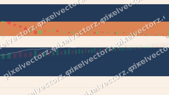 Glowing neon chart background in blue and orange