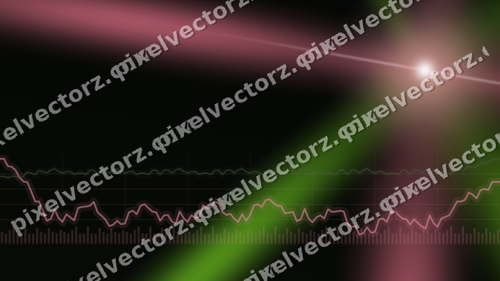 Glowing neon chart background in pink and lime