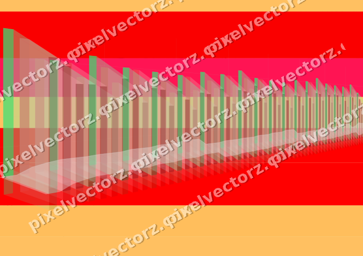 Soft pastel chart background in red and orange